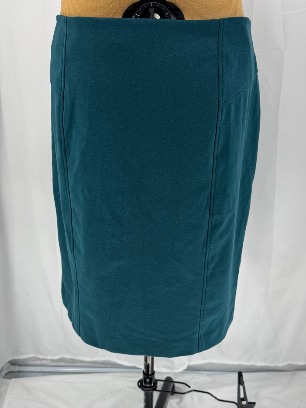 Sejour Teal Pencil Skirt - Sleek Office Staple 0094